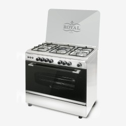 Κουζίνα INOX Φυσικού αερίου 90X60 (ROYAL) Din-gas 9915 SF